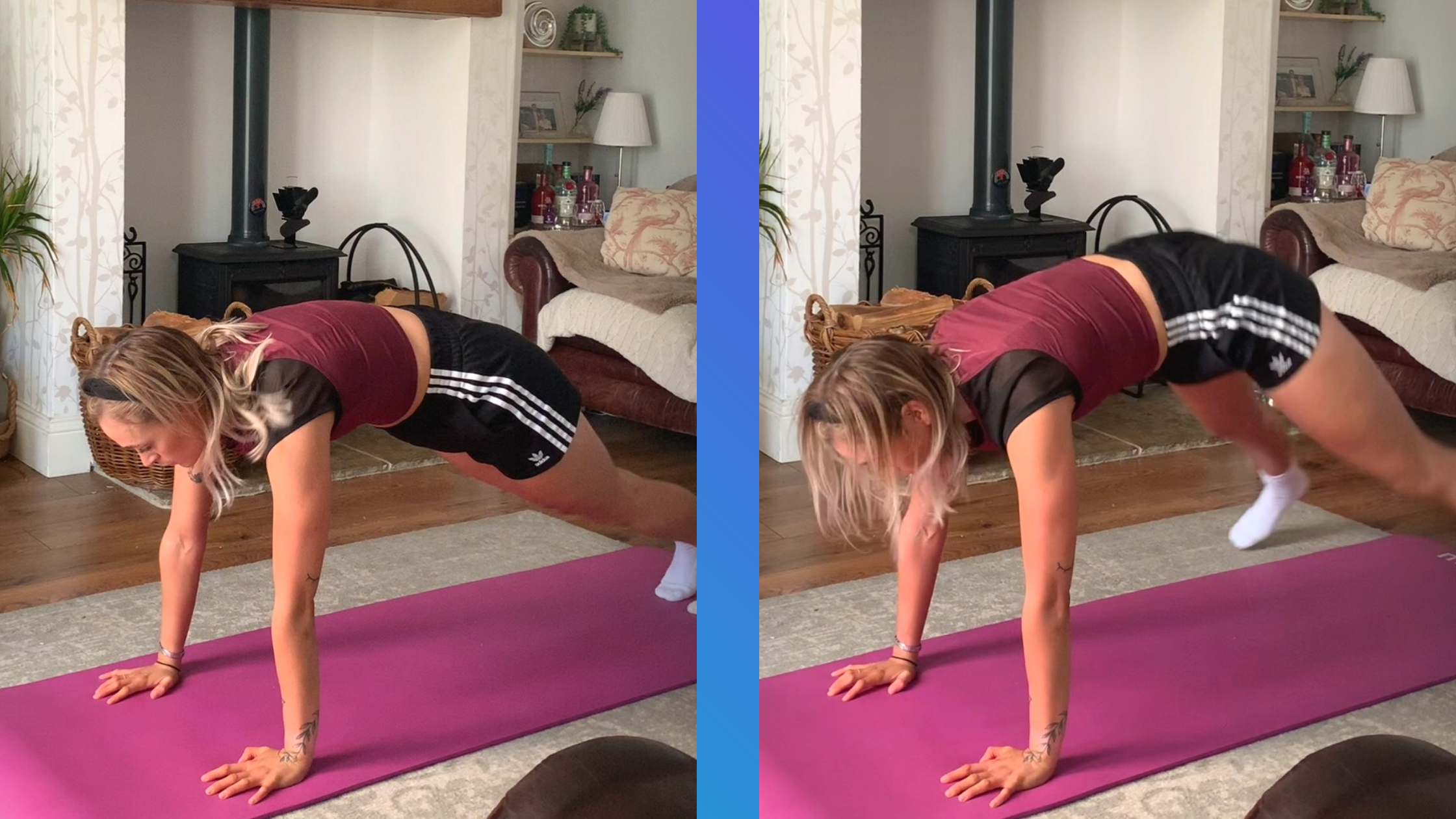 Plank jacks exercise